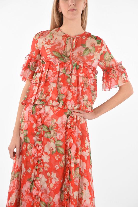  필립 플레인 롱 원피스 S19C WRG0933 PTE031N 13 Red - PHILIPP PLEIN