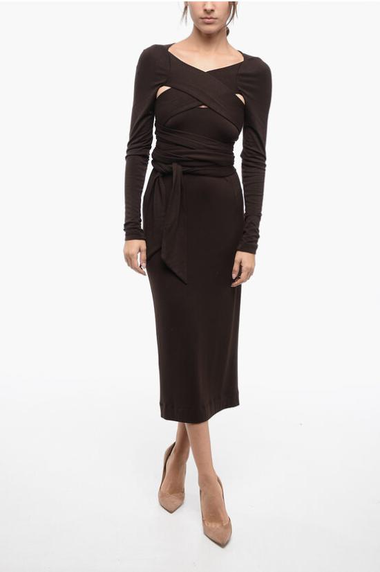  돌체앤가바나 롱 원피스 F6COET FUGRH M1512 Brown