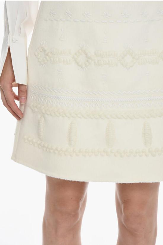  에르마노 설비노 숏 스커트 D372O734DDT14800 Beige - ERMANNO SCERVINO