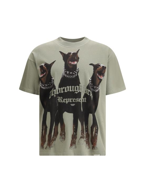 26SS 리프레젠트 반팔 티셔츠 MLM41135 KHAKI GREEN