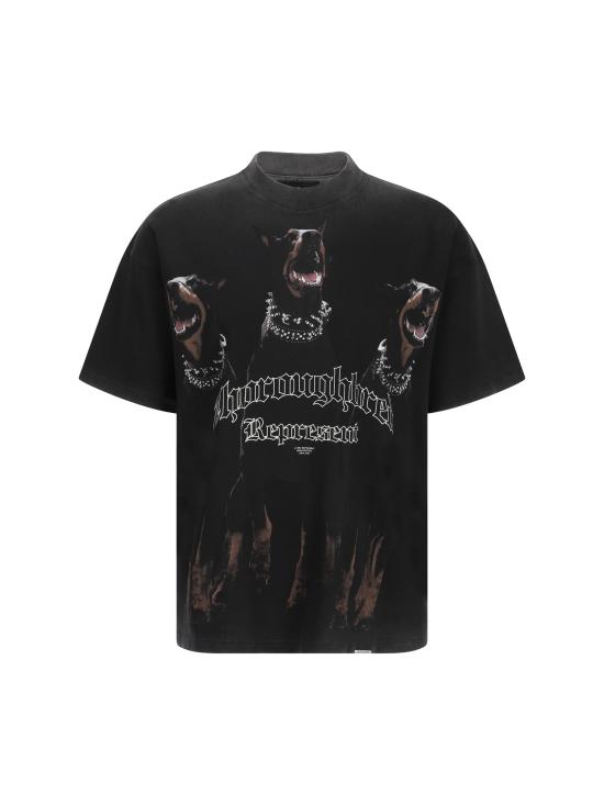 26SS 리프레젠트 반팔 티셔츠 MLM41135 VINTAGEBLA BLACK