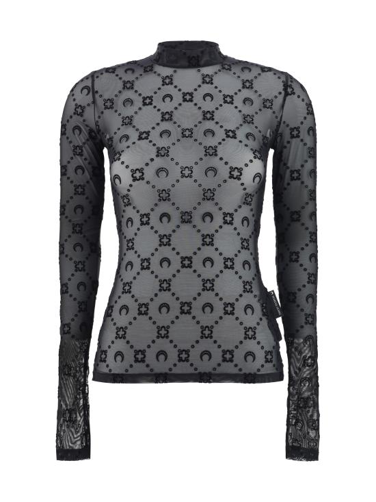 26FW 마린세르 반팔 티셔츠 WTO388ACJER0005 BK99 BLACK