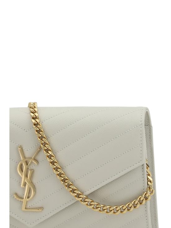 26SS 생로랑 숄더백 377828BOW01 9207 WHITE - SAINT LAURENT