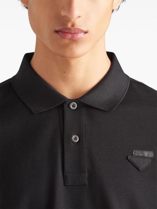  프라다 폴로 티셔츠 UJN444SWEOXGS black - PRADA