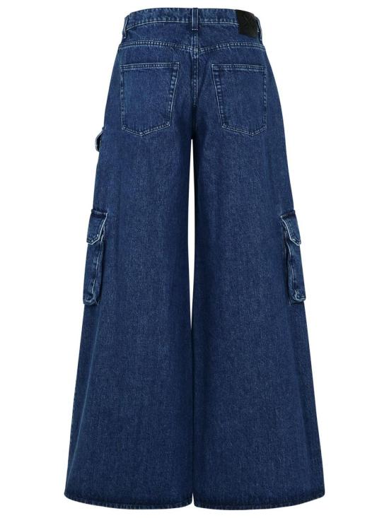 24FW 오프화이트 데님 팬츠 OWYB019F24DEN001 4600 BLUE