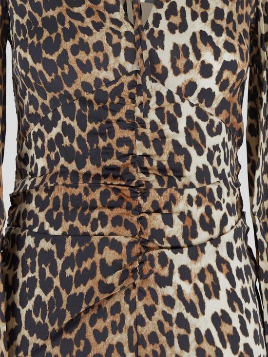 25SS 가니 롱 원피스 W03306757943 BROWN - GANNI