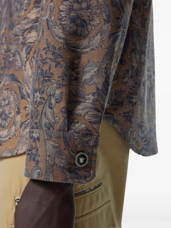  베르사체 긴팔 셔츠 10174131A09781 brown - VERSACE