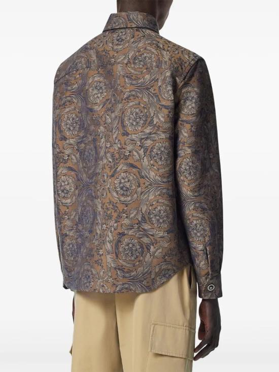  베르사체 긴팔 셔츠 10174131A09781 brown - VERSACE