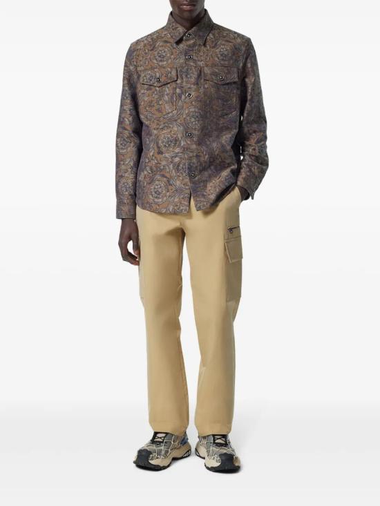  베르사체 긴팔 셔츠 10174131A09781 brown - VERSACE