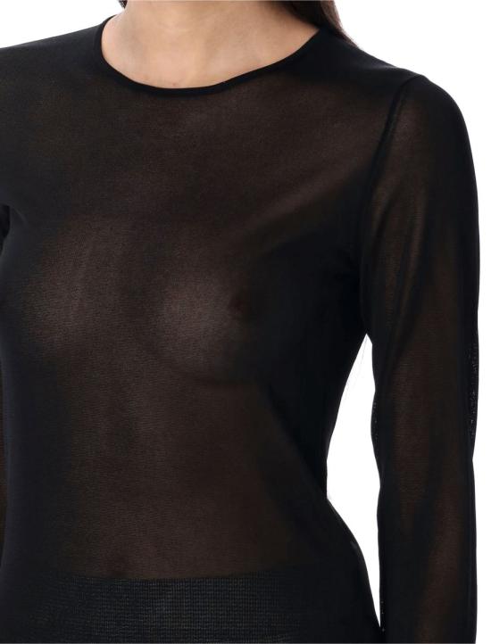 25SS 골든구스 긴팔 티셔츠 25PGWP02238P001971 90100 Black - GOLDEN GOOSE