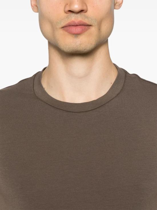  에르메네질도제냐 반팔 티셔츠 N3M201800 olive brown - ERMENEGILDO ZEGNA