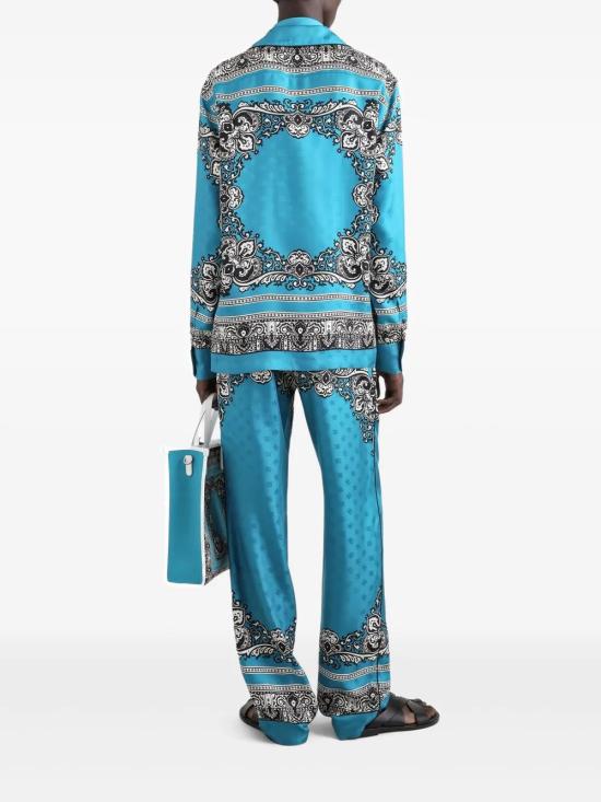  돌체앤가바나 긴팔 셔츠 G5IF1TGI927 cyan - DOLCE & GABBANA