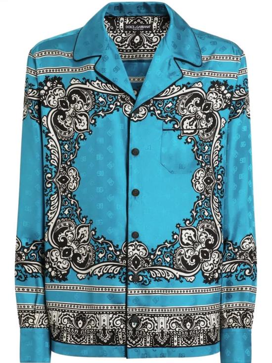  돌체앤가바나 긴팔 셔츠 G5IF1TGI927 cyan