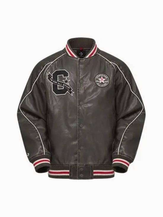  컨버스 가죽 자켓 10028110 A01 DOM