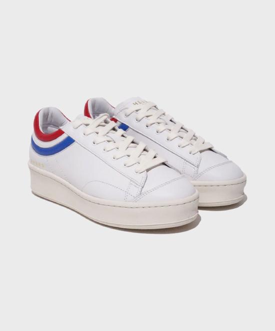  에름 파리 스니커즈 HELM241PSSN004WH WHITE RED FRENCH BLUE DOM - HELMS PARIS