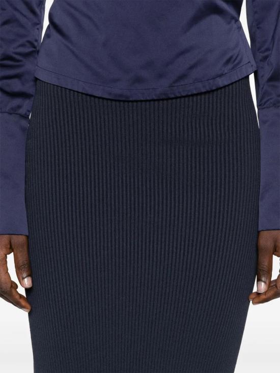 25SS 막스마라 롱 스커트 2511301053600 11 SOLIDO BLU - MAX MARA