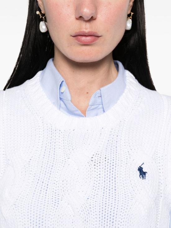 25SS 폴로 랄프로렌 베스트 211959295 001 White - POLO RALPH LAUREN