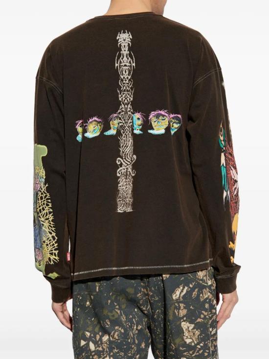  디젤 긴팔 티셔츠 A162160DRAM coffee - DIESEL