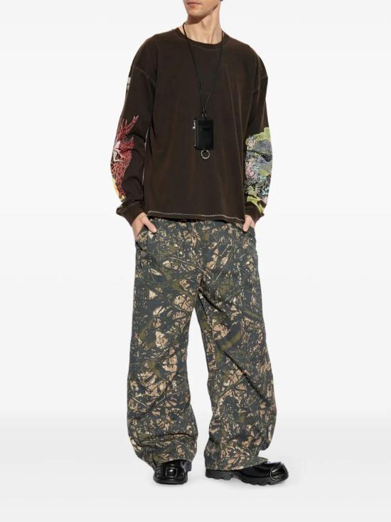  디젤 긴팔 티셔츠 A162160DRAM coffee - DIESEL