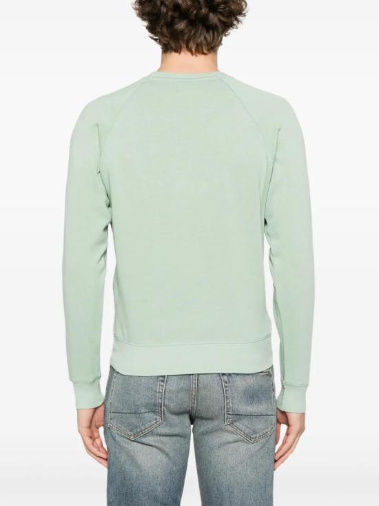  톰포드 긴팔 티셔츠 JCL019JMC021S24 lime - TOMFORD