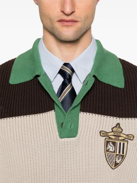  펜디 폴로 티셔츠 FZC358AU7S taupe - FENDI