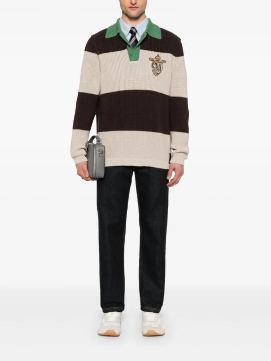  펜디 폴로 티셔츠 FZC358AU7S taupe - FENDI