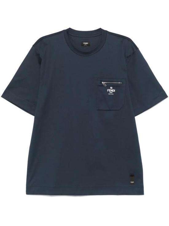  펜디 반팔 티셔츠 FY0936ARYR blue