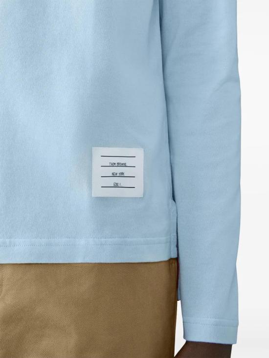  톰브라운 긴팔 티셔츠 MJS169G07862 sky - THOM BROWNE