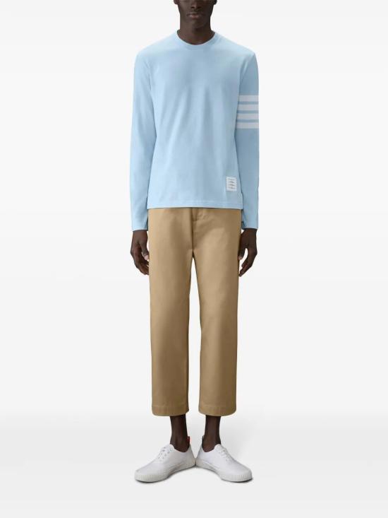  톰브라운 긴팔 티셔츠 MJS169G07862 sky - THOM BROWNE