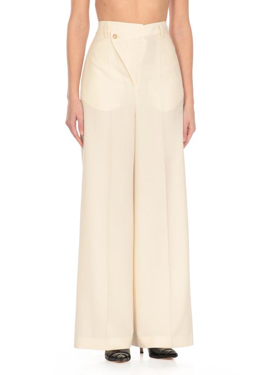 25SS MM6 메종마르지엘라 스트레이트 팬츠 S62KB0222 M35436102 Ivory - MM6 MAISON MARGIELA