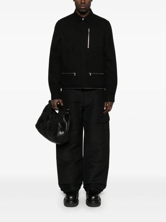  릭 오웬스 긴팔 셔츠 RL01E5220CTES black - RICK OWENS