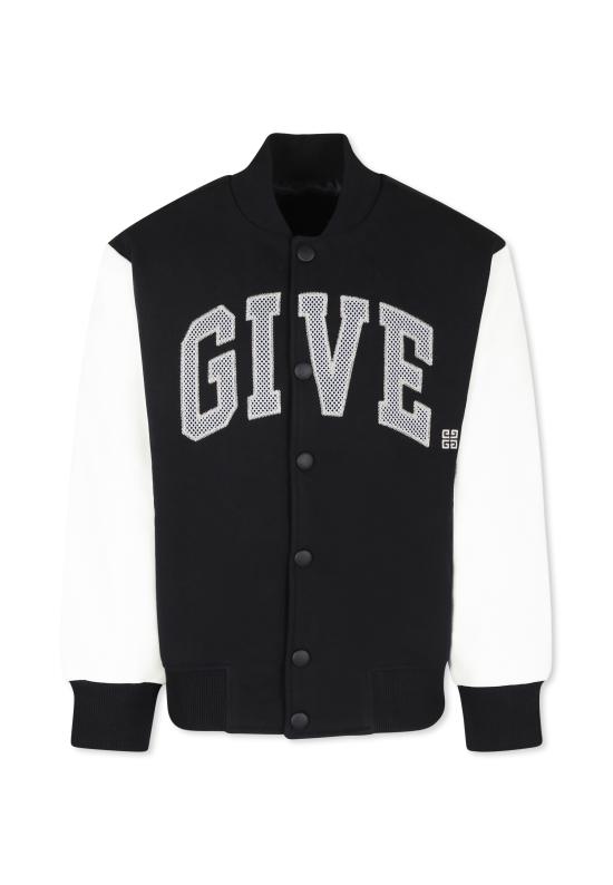 25SS [키즈] 지방시 봄버 자켓 H30702 09B BLACK