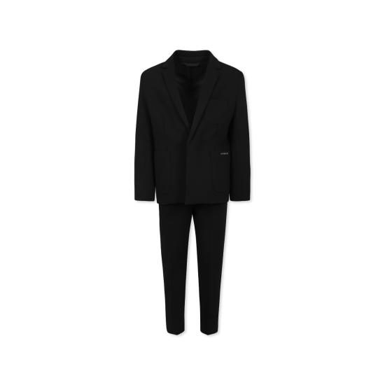 25SS [키즈] 지방시 스트레이트 팬츠 H30822 09B BLACK - GIVENCHY