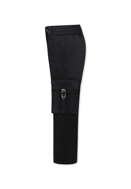 25SS [키즈] 지방시 스트레이트 팬츠 H30766 09B BLACK - GIVENCHY