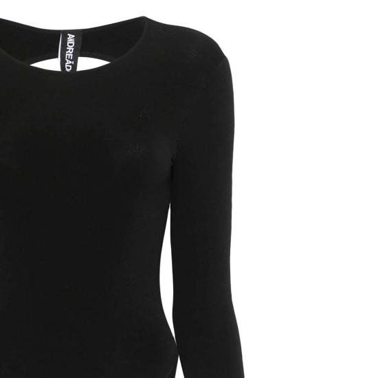 25SS 안드레아 아다모 바디수트 티셔츠 PS25464300 004 Black - ANDREA ADAMO