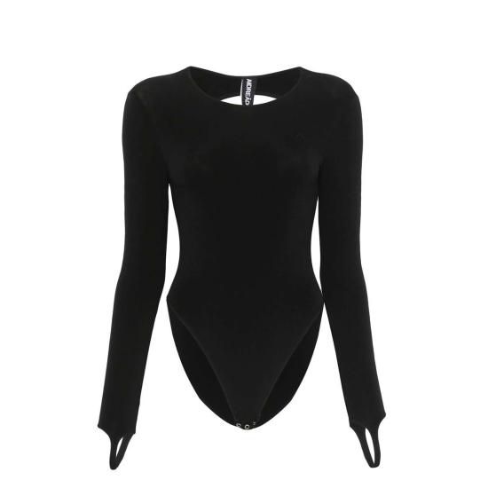 25SS 안드레아 아다모 바디수트 티셔츠 PS25464300 004 Black - ANDREA ADAMO