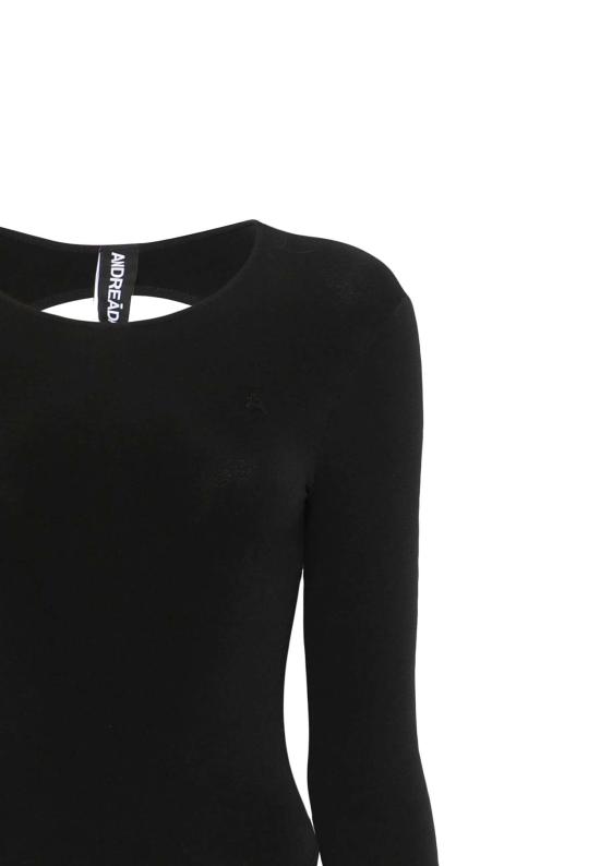 25SS 안드레아 아다모 바디수트 티셔츠 PS25464300 004 Black - ANDREA ADAMO