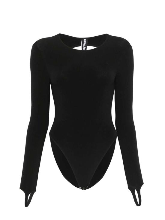 25SS 안드레아 아다모 바디수트 티셔츠 PS25464300 004 Black - ANDREA ADAMO