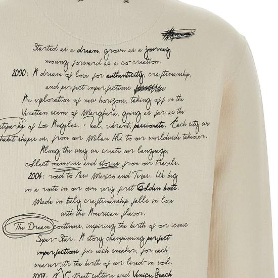 25SS 골든구스 긴팔 티셔츠 GWP01223 P00189411421 White - GOLDEN GOOSE