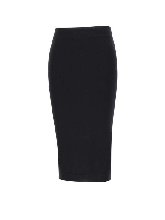 25SS 안드레아 아다모 미디 스커트 PS25254300 004 Black - ANDREA ADAMO