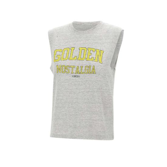 25SS 골든구스 민소매 티셔츠 GWP02187 P00188660269 Grey - GOLDEN GOOSE