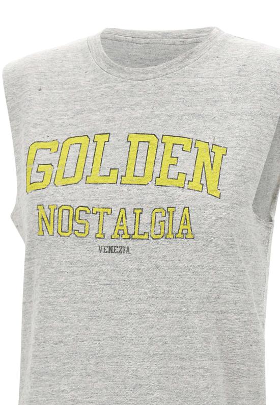 25SS 골든구스 민소매 티셔츠 GWP02187 P00188660269 Grey - GOLDEN GOOSE
