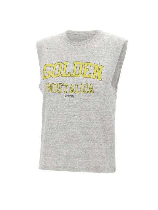 25SS 골든구스 민소매 티셔츠 GWP02187 P00188660269 Grey - GOLDEN GOOSE