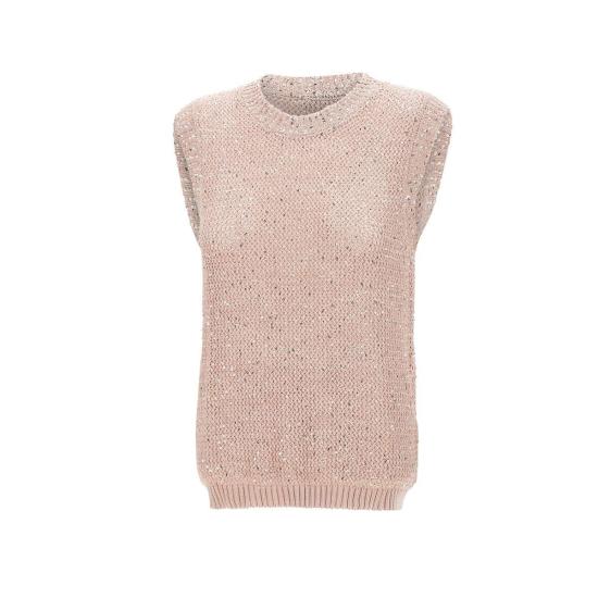 25SS 골든구스 민소매 티셔츠 GWP01922 P00169125235 Pink - GOLDEN GOOSE