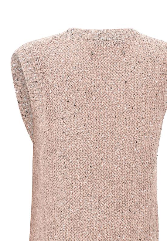 25SS 골든구스 민소매 티셔츠 GWP01922 P00169125235 Pink - GOLDEN GOOSE