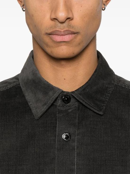  스톤 아일랜드 긴팔 셔츠 K1S151200113S0144 anthracite - STONE ISLAND