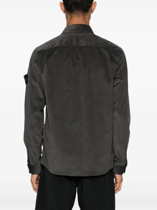  스톤 아일랜드 긴팔 셔츠 K1S151200113S0144 anthracite - STONE ISLAND