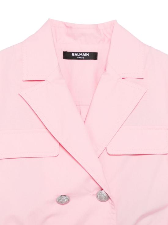 25SS [주니어] 발망 셔츠 BW5A01 P0479 511AG Pink - BALMAIN