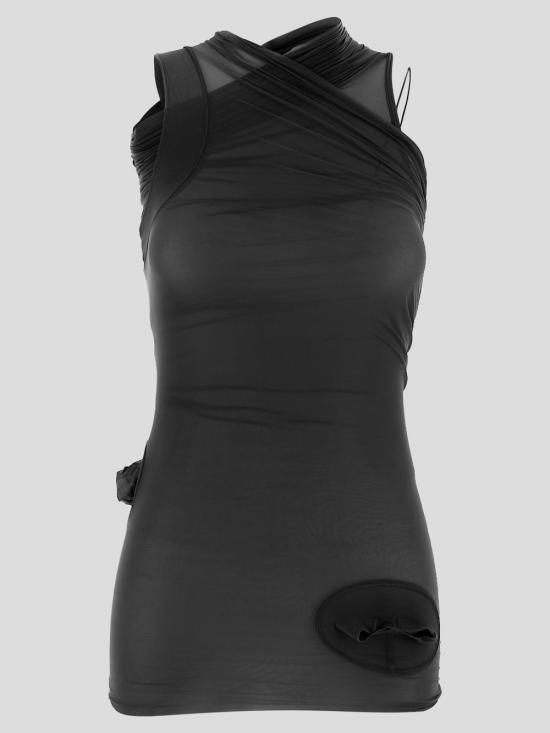 25SS 릭 오웬스 민소매 티셔츠 RO01E7109 BZ09 Black