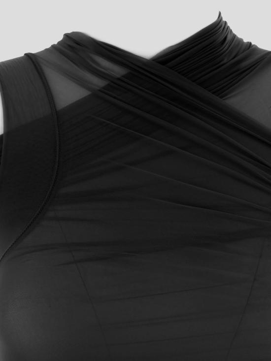 25SS 릭 오웬스 민소매 티셔츠 RO01E7109 BZ09 Black - RICK OWENS